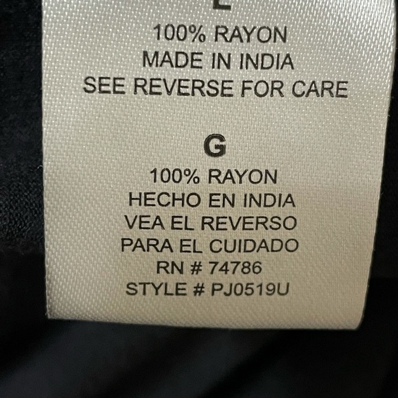 𝅺PATRONS of Peace black rayon top w/tie dye upper portion grunge whimsigoth - Picture 8 of 8